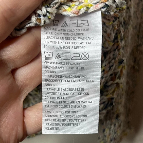 NATURALS D&CO Metallic Open Knit Drop Shoulder Sweater - Picture 11 of 11